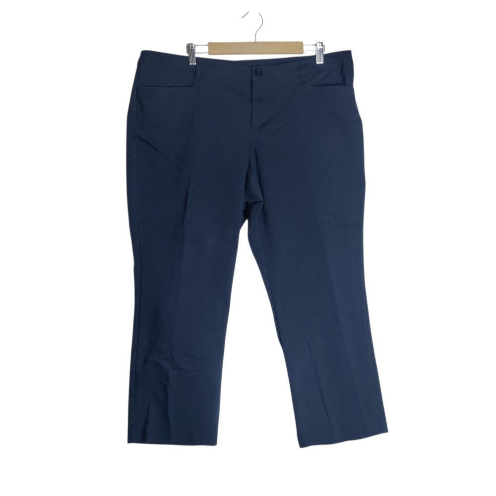 Cj Banks Navy Blue Pants Size 18 Petite Ankle Cotton Blend